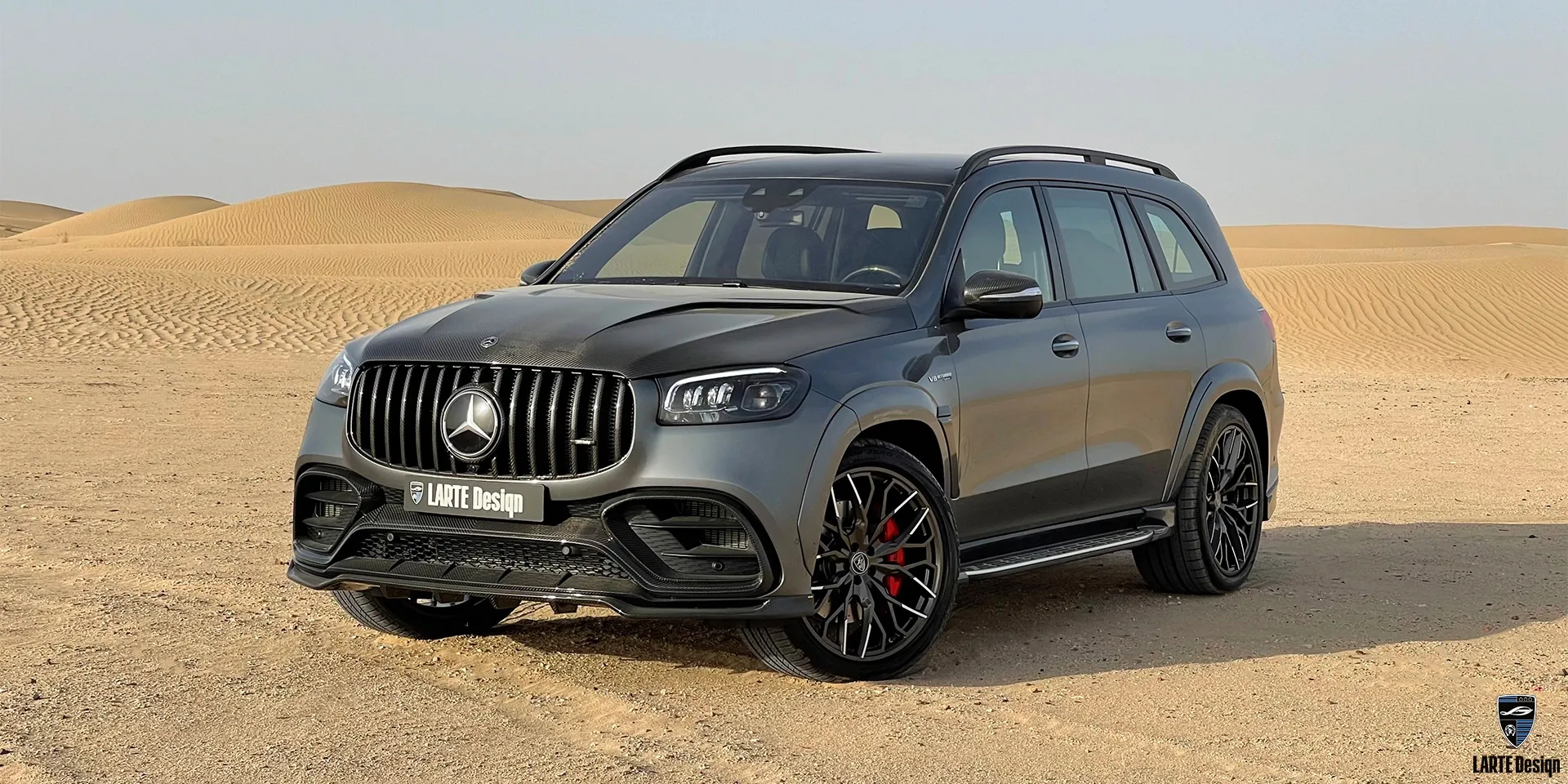 Kaufen Sie eine Serie geschmiedeter Räder aus Kohlefaser für den Mercedes-Benz AMG GLS 63 4MATIC+ Х167 Selenitgrau metallic 2023