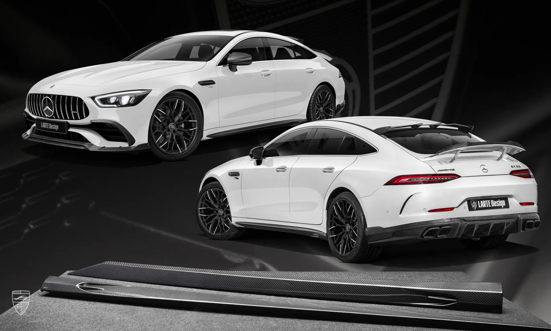 Carbon blades for your Mercedes AMG GT43 X290 in a conversion kit from LARTE Design