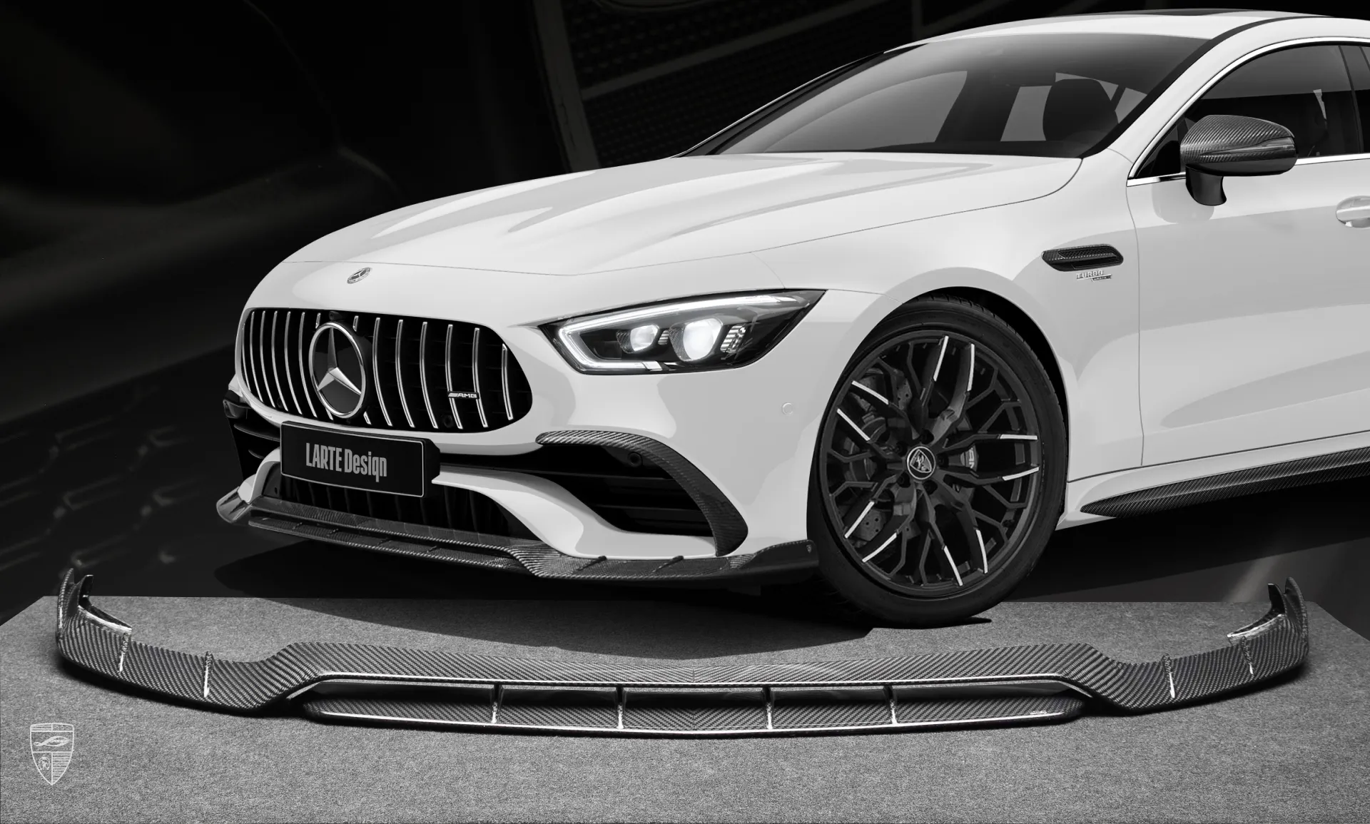 Carbon front splitter lip upgrade for your SUV Mercedes AMG GT43 X290 from LARTE Design