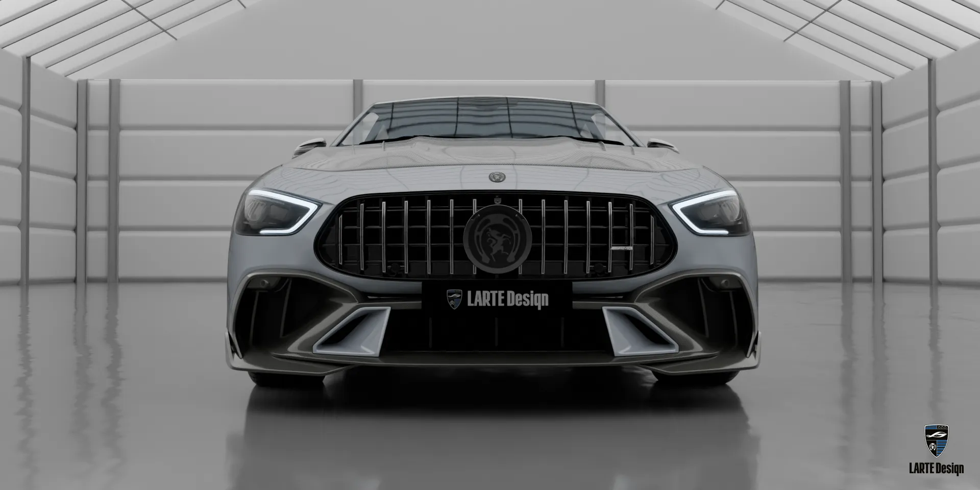 Mercedes GT AMG 53 in Hitech Silber – LARTE Bodykit und sportliches Luxusdesign