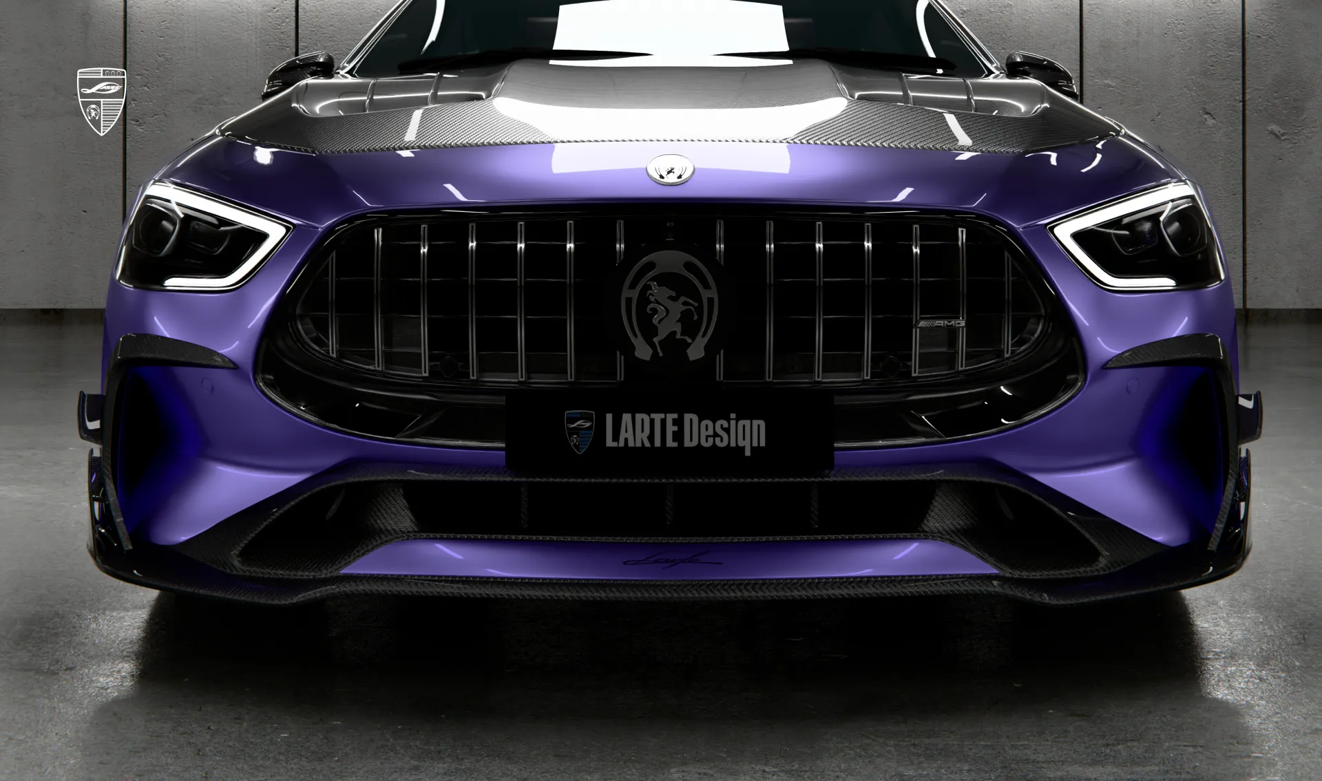 Front splitter for your Mercedes GT AMG 63s X290 Facelift in the appearance package by LARTE Design