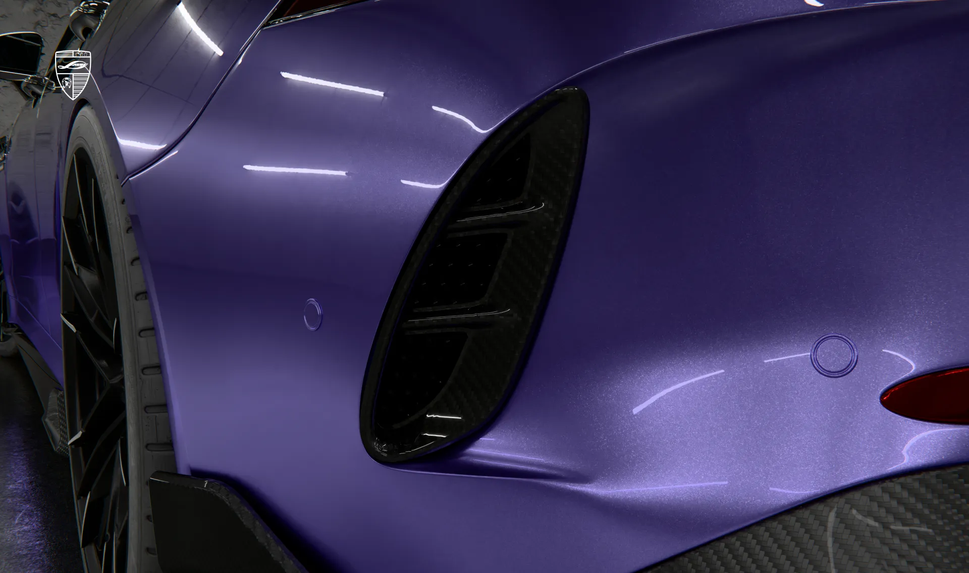 Rear bumper pad for your Mercedes GT AMG 63s X290 Facelift in a conversion kit from LARTE Design