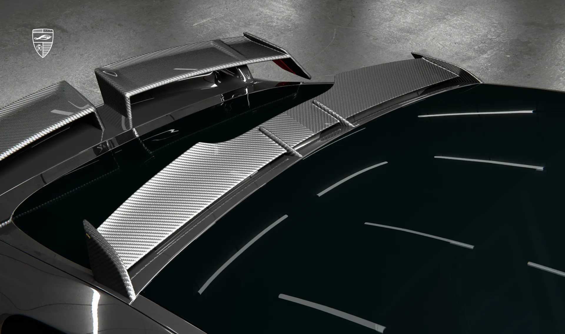Carbon roof spoiler for your Mercedes GT AMG 63s X290 Facelift in the appearance package by LARTE Design