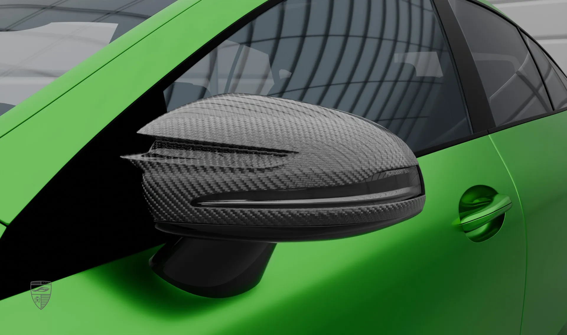Mirror caps for your Mercedes GT AMG 63s X290 Facelift in a conversion kit from LARTE Design
