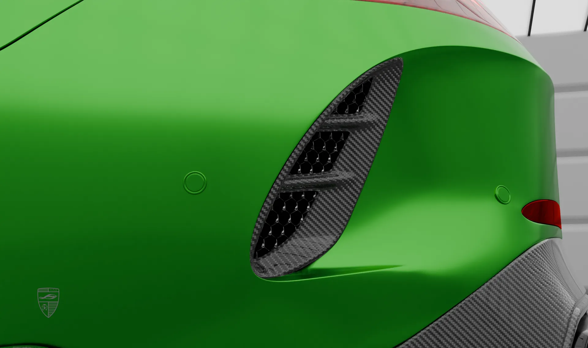 Rear bumper pad for your Mercedes GT AMG 63s X290 Facelift in a conversion kit from LARTE Design