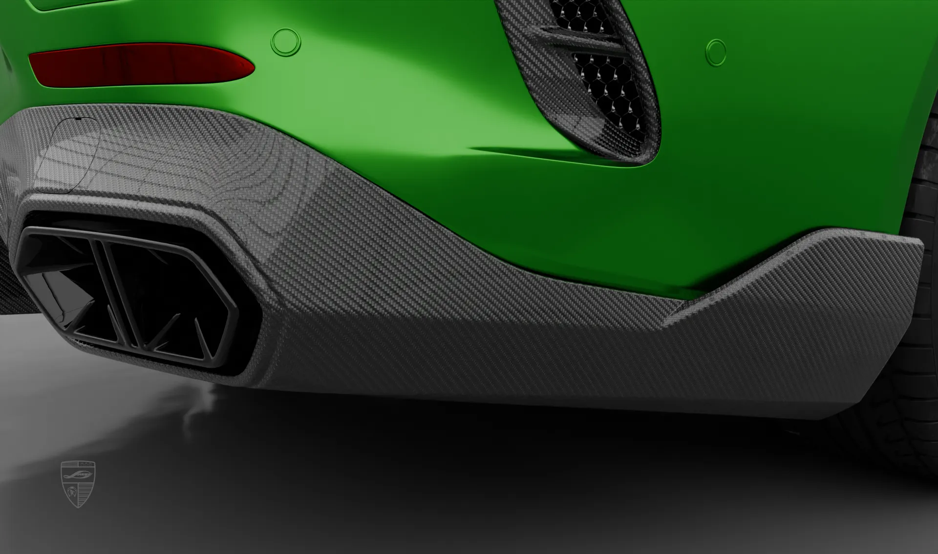 Rear carbon diffuser for your Mercedes GT AMG 63s X290 Facelift in the appearance package by LARTE Design