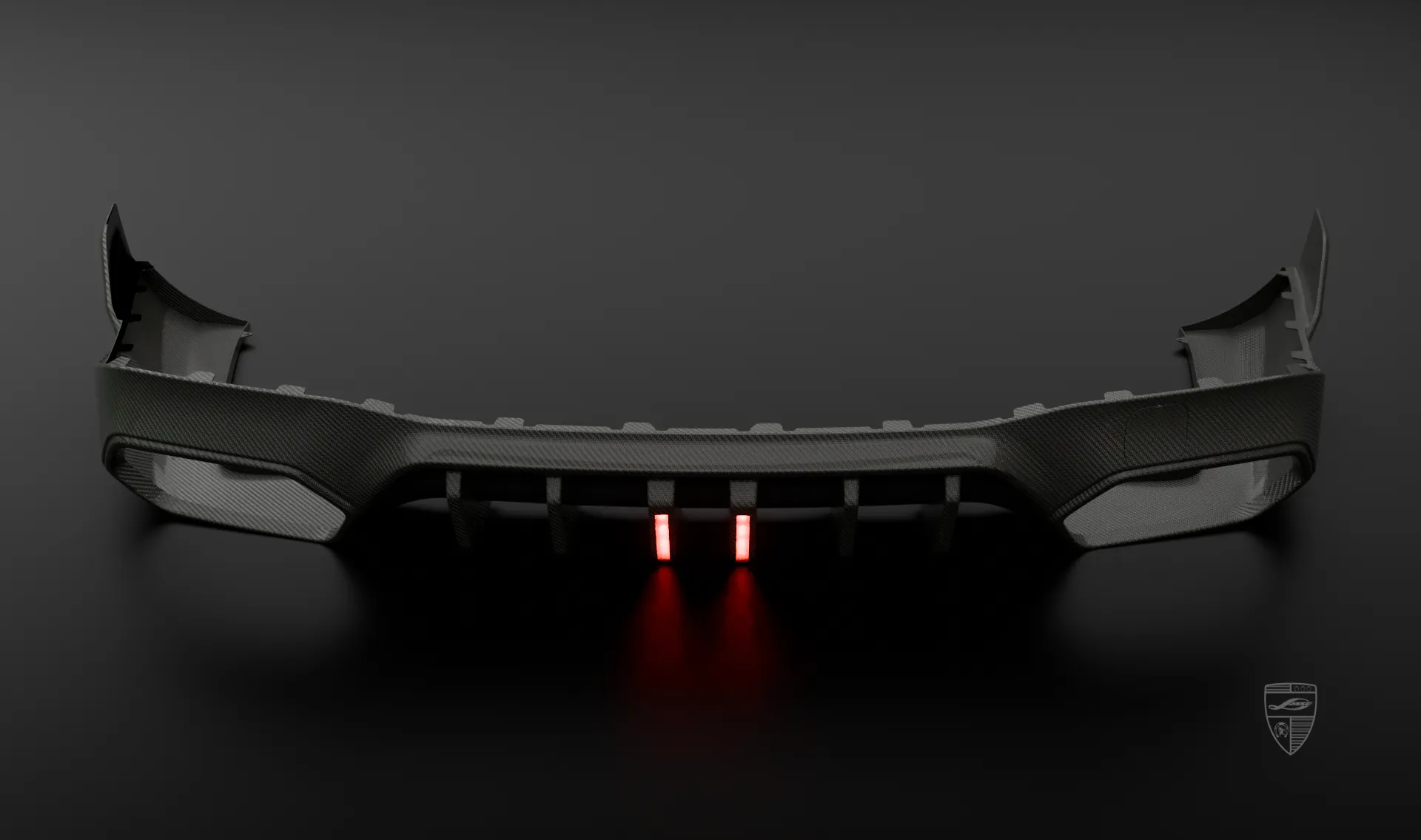 Rear carbon diffuser upgrade for the family car Mercedes GT AMG 63s X290 Facelift from LARTE Design