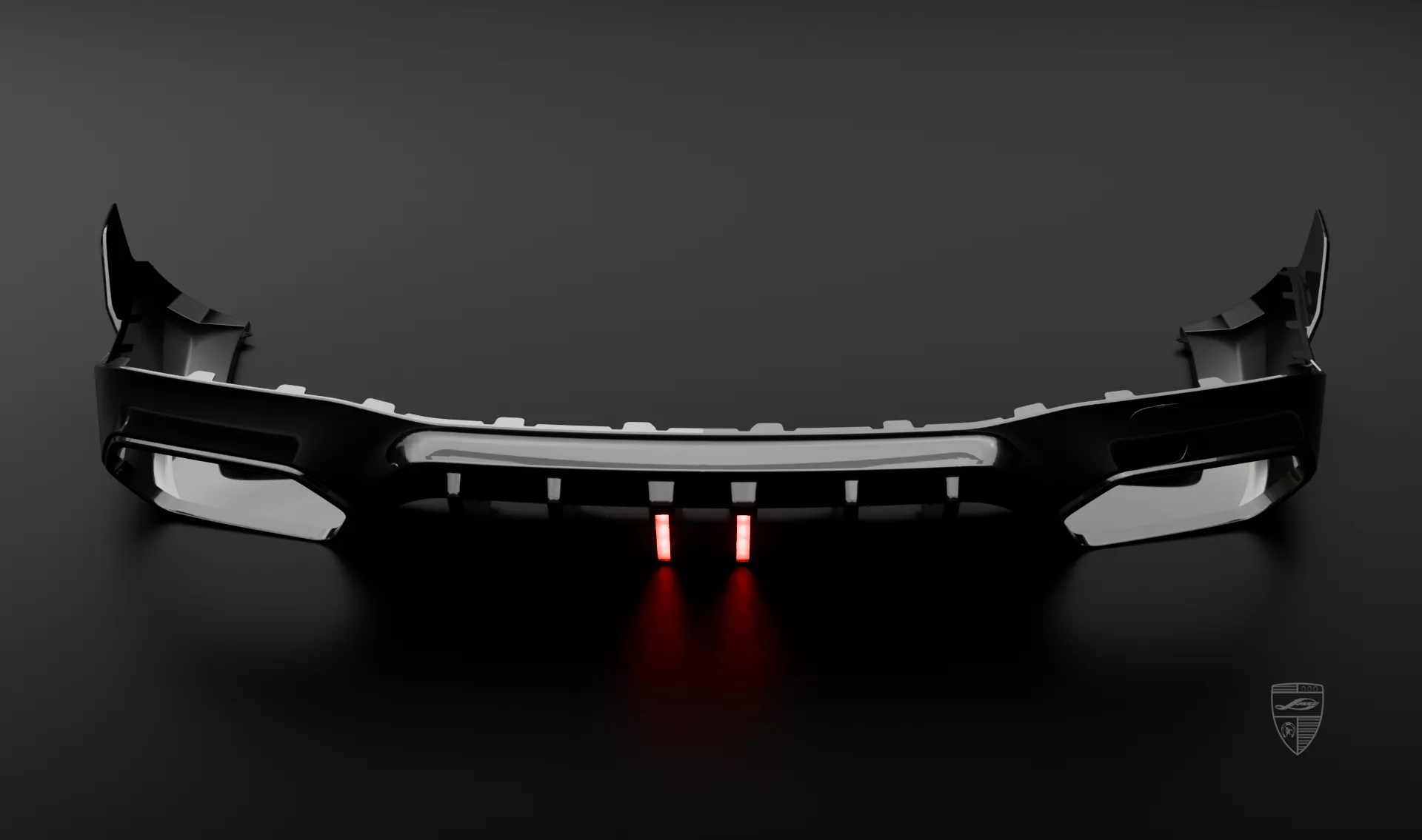 Rear diffuser upgrade for the luxury car Mercedes GT AMG 63s X290 Facelift from LARTE Design