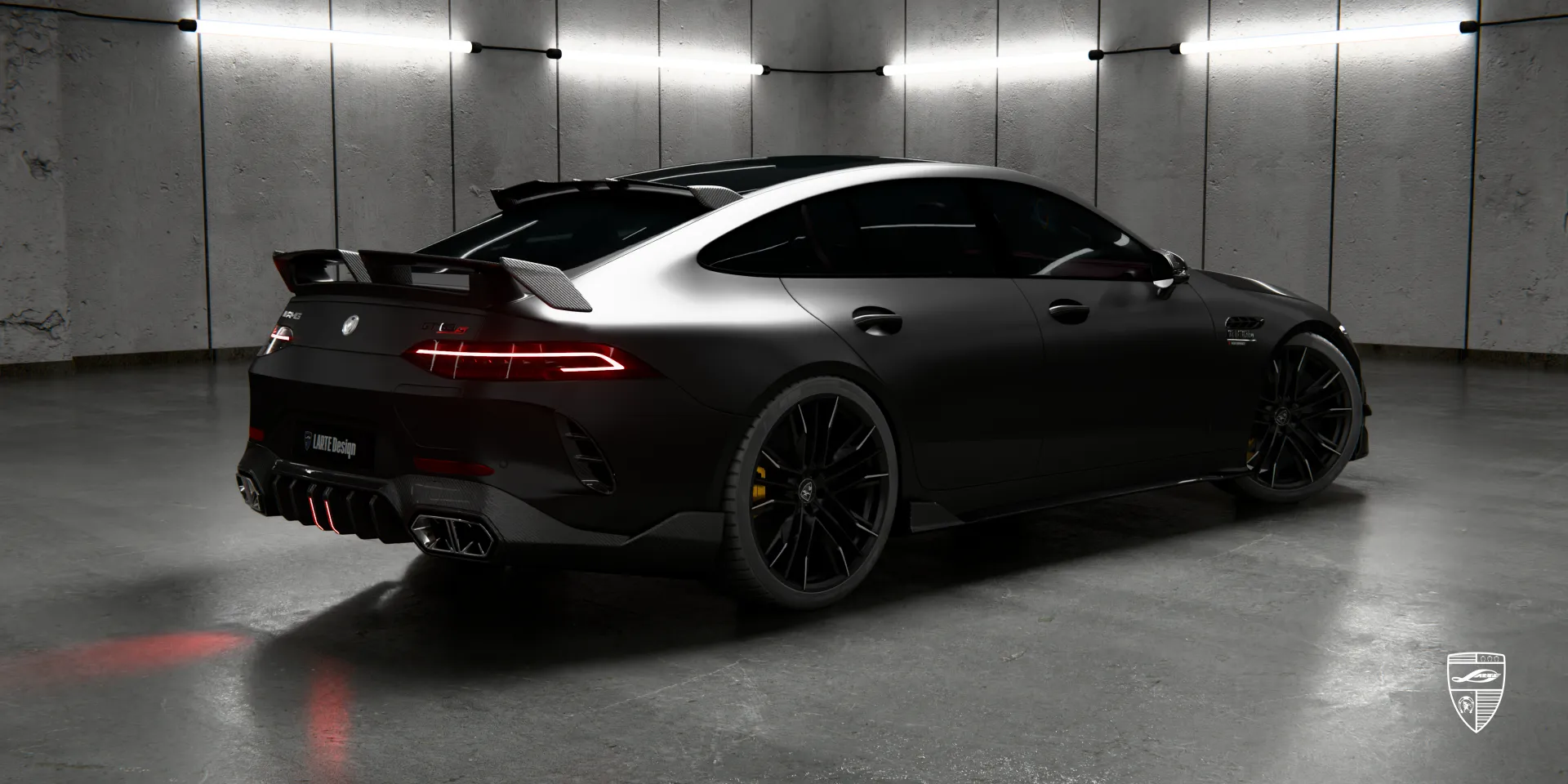 Aerodynamic efficiency with carbon fiber upgrades for GT Facelift AMG 63 from LARTE Design