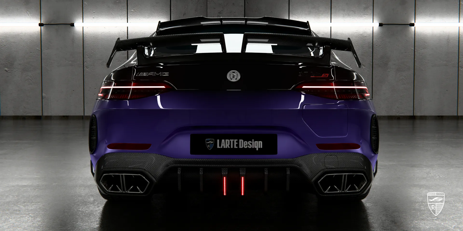 Comprehensive carbon fiber upgrade package for GT Facelift AMG 63 maximizes impact