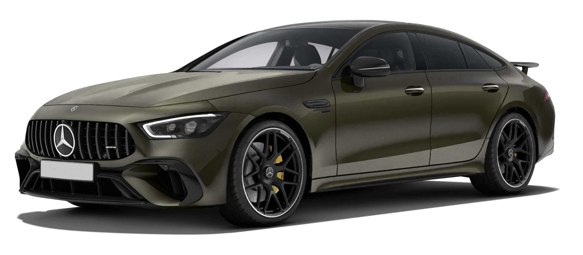 MERCEDES GT 63 X290 2019 - 2024 serienmäßige Frontansicht in Olive Farbe