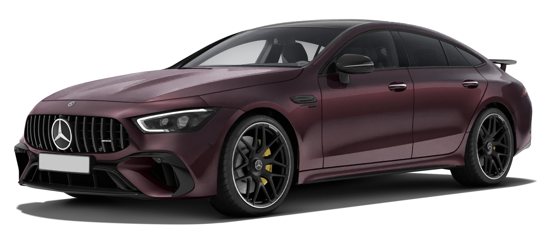 MERCEDES GT 63 X290 2019 - 2024 serienmäßige Frontansicht in Rubellite Red Farbe