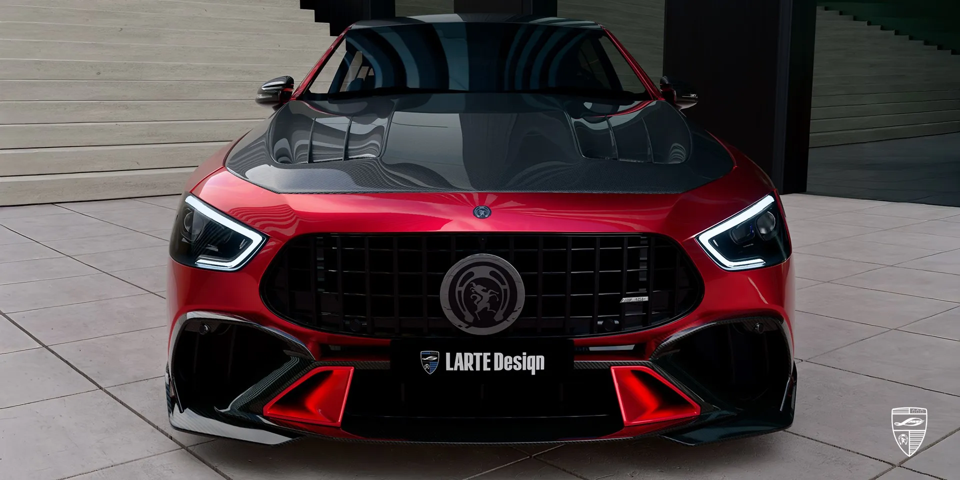 Mercedes AMG GT 63s Facelift in Rot — sportliche Limousine mit aggressivem Design