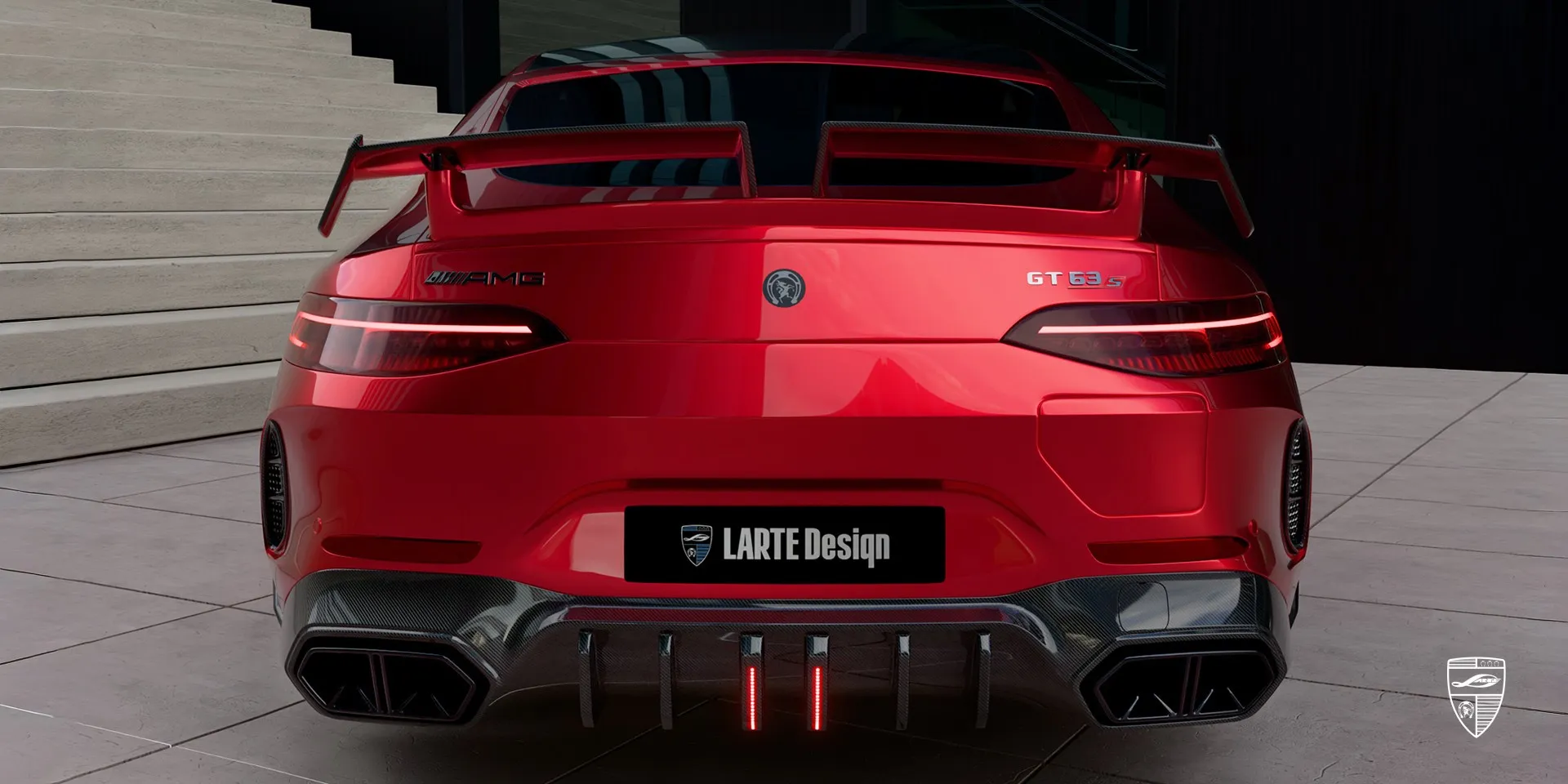 Mercedes AMG GT 63s X290 in Patagonia Red — Gran Turismo mit markantem Auftritt
