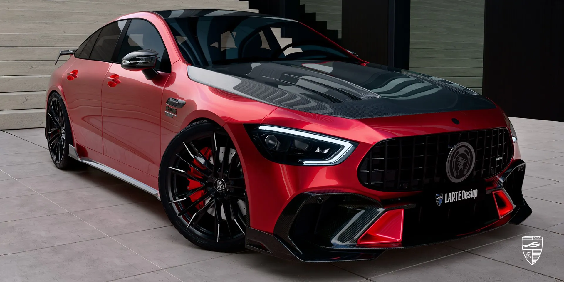 2026 Mercedes AMG GT 63s X290 in Patagonia Red mit Facelift und exklusivem Upgrade-Paket
