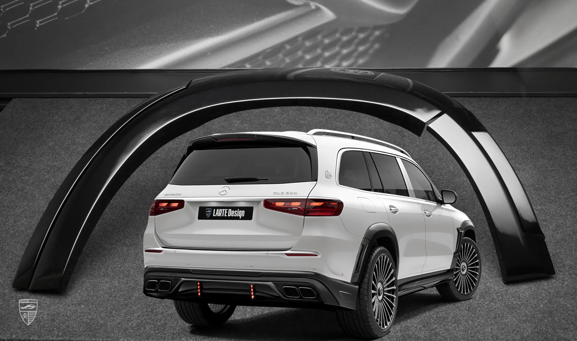 Rear fenders for your Mercedes Maybach GLS 600 X167 Facelift 2025 in the appearance package by LARTE Design