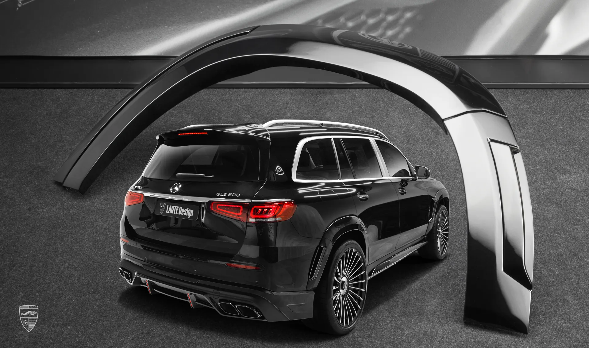 Rear arch extensions  upgrade for the family car Maybach GLS 600 X167 from LARTE Design