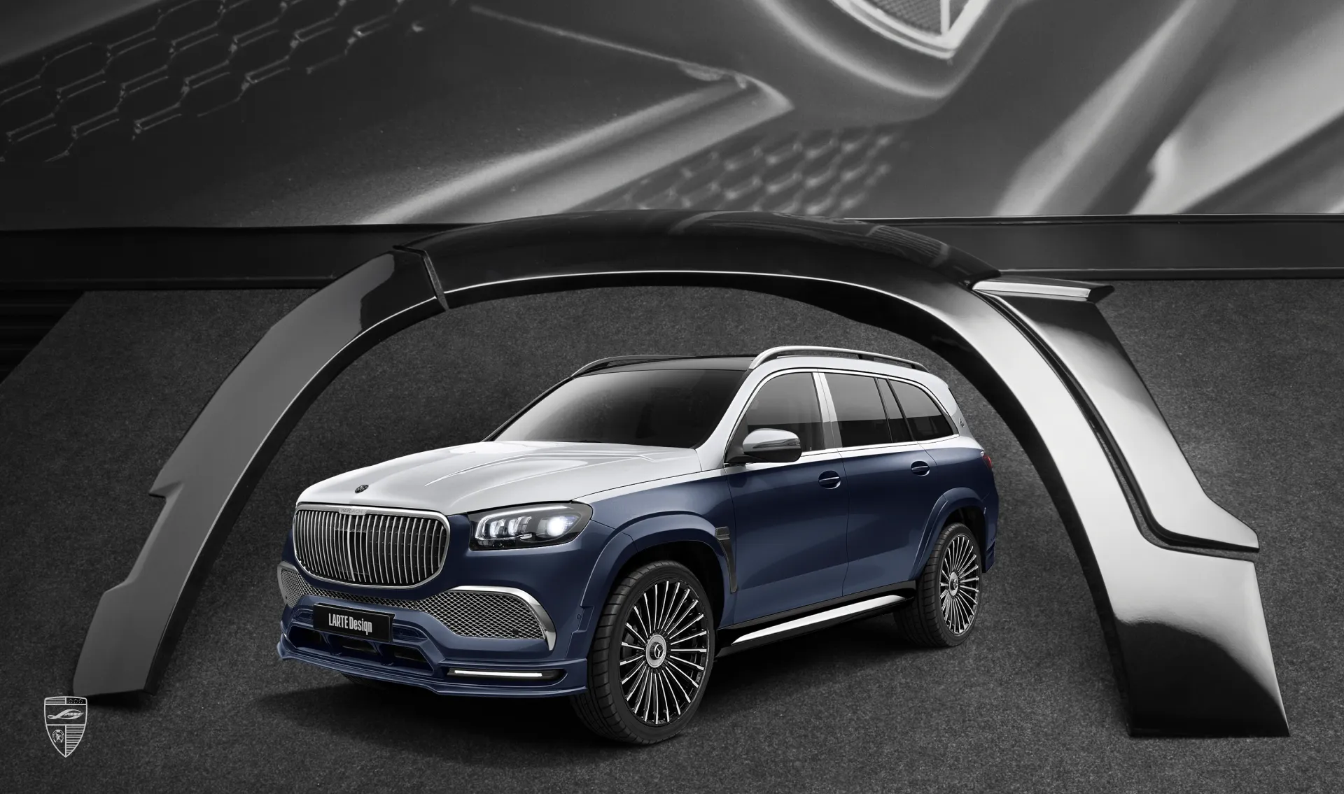 Front arch extensions for your Maybach GLS 600 X167 in the appearance package by LARTE Design