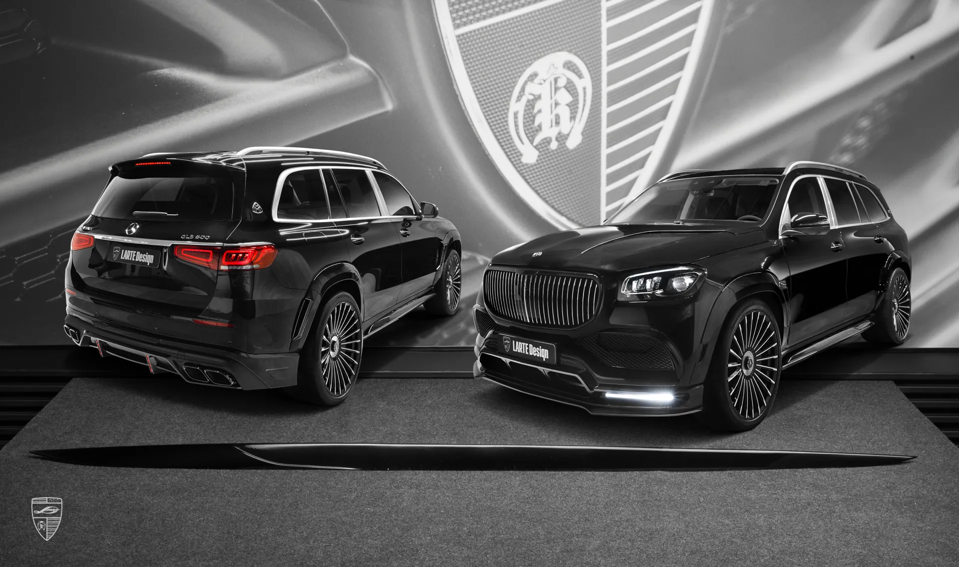 Side skirts upgrade for your SUV Mercedes Maybach GLS 600 X167 from LARTE Design