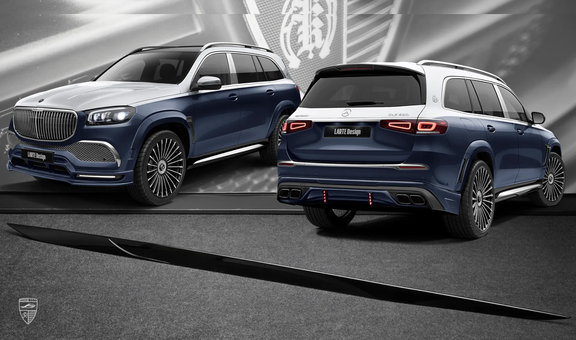Seitenschwellerabdeckung Upgrade für das Familienauto Mercedes Maybach GLS 600 X167 Seitenschwellerabdeckung Upgrade für das Familienauto Maybach GLS 600 X167 von LARTE Design
