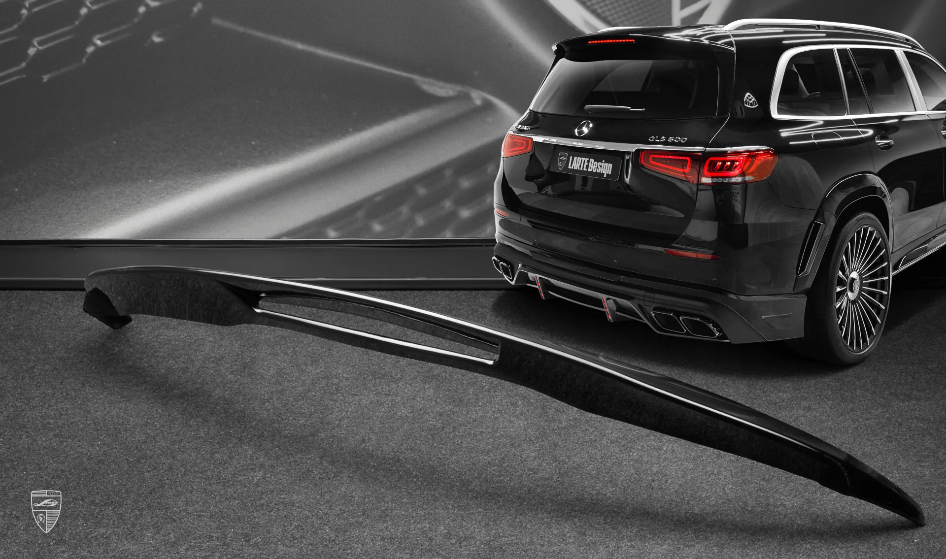 Dachspoiler Upgrade für das Familienauto Mercedes Maybach GLS 600 X167 Dachspoiler Upgrade für das Familienauto Mercedes Maybach GLS 600 X167 von LARTE Design