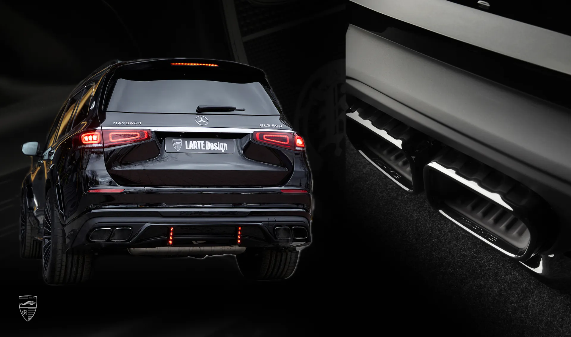 Auspuffendrohr-Tipps AMG 63 für Ihren Mercedes Maybach GLS 600 X167 im Umrüstkit Auspuffendrohr-Tipps AMG 63 für Ihren Maybach GLS 600 X167 im Umrüstkit von LARTE Design