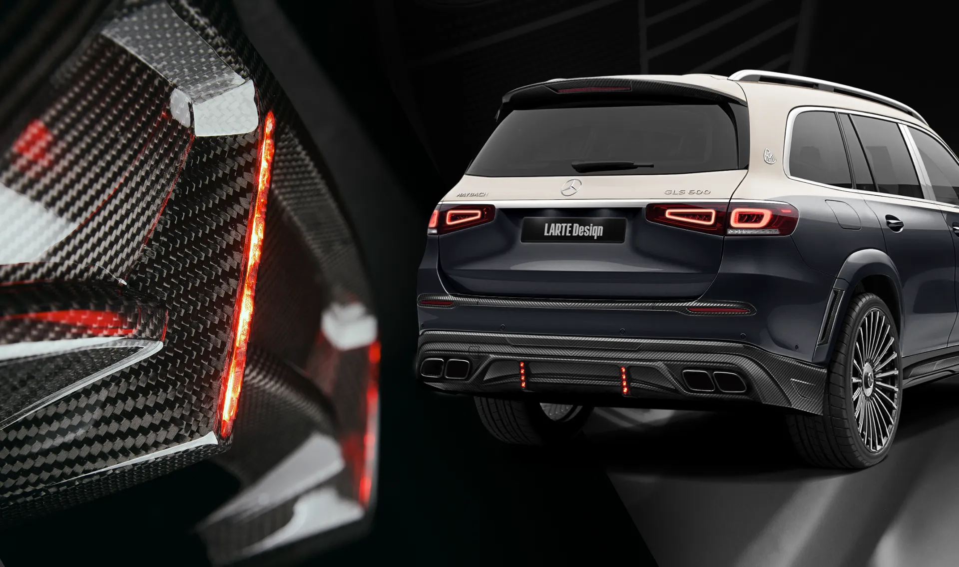 Rückleuchten für Ihren Mercedes Maybach GLS 600 X167 im Erscheinungspaket Rückleuchten für Ihren Mercedes Maybach GLS 600 X167 im Erscheinungspaket von LARTE Design