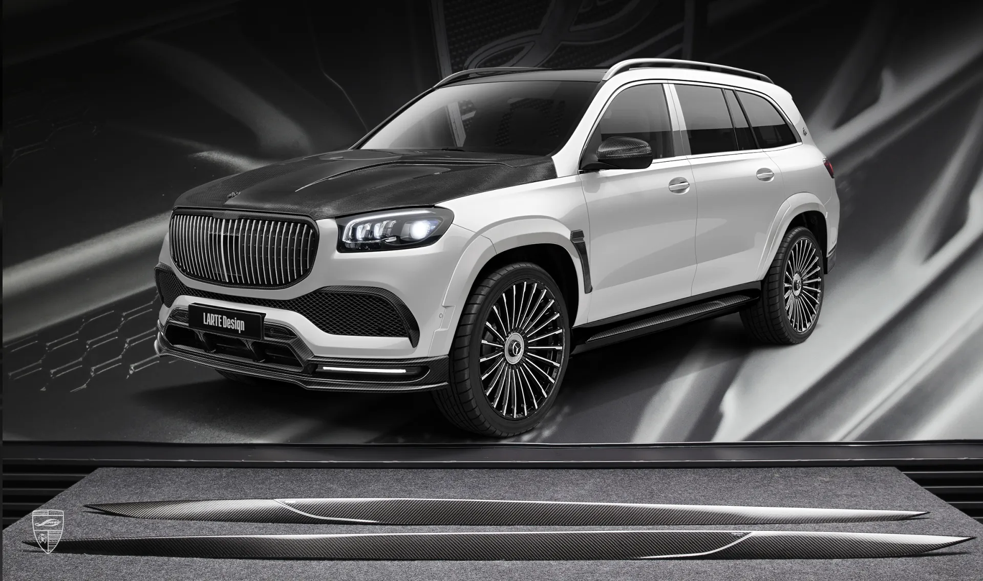 Seitenschwellerabdeckung Upgrade für den Luxuswagen Mercedes Maybach GLS 600 X167 Seitenschwellerabdeckung Upgrade für den Luxuswagen Maybach GLS 600 X167 von LARTE Design