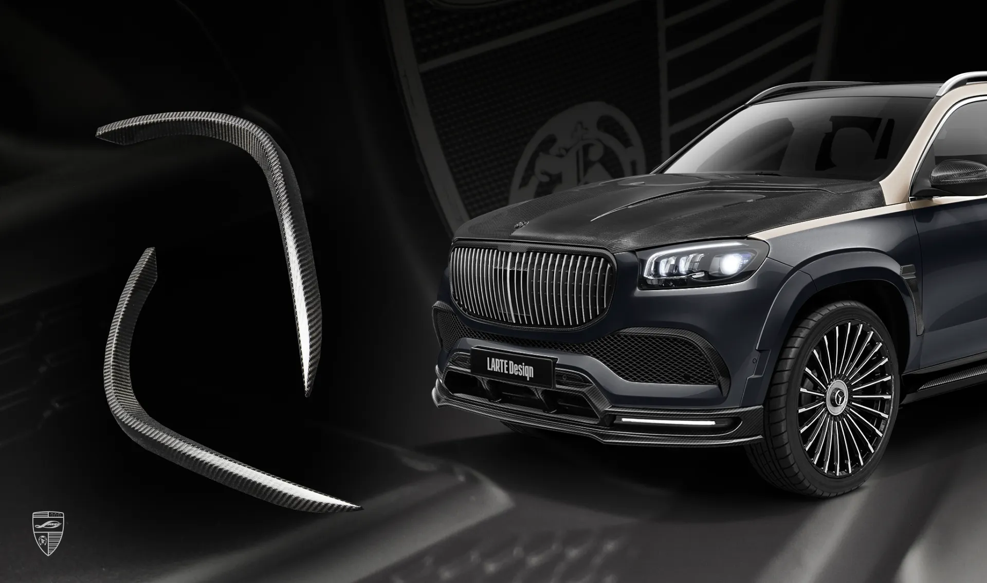 Frontstoßstangen-Einsatz Upgrade für den Luxuswagen Mercedes Maybach GLS 600 X167 Frontstoßstangen-Einsatz Upgrade für den Luxuswagen Mercedes Maybach GLS 600 X167 von LARTE Design