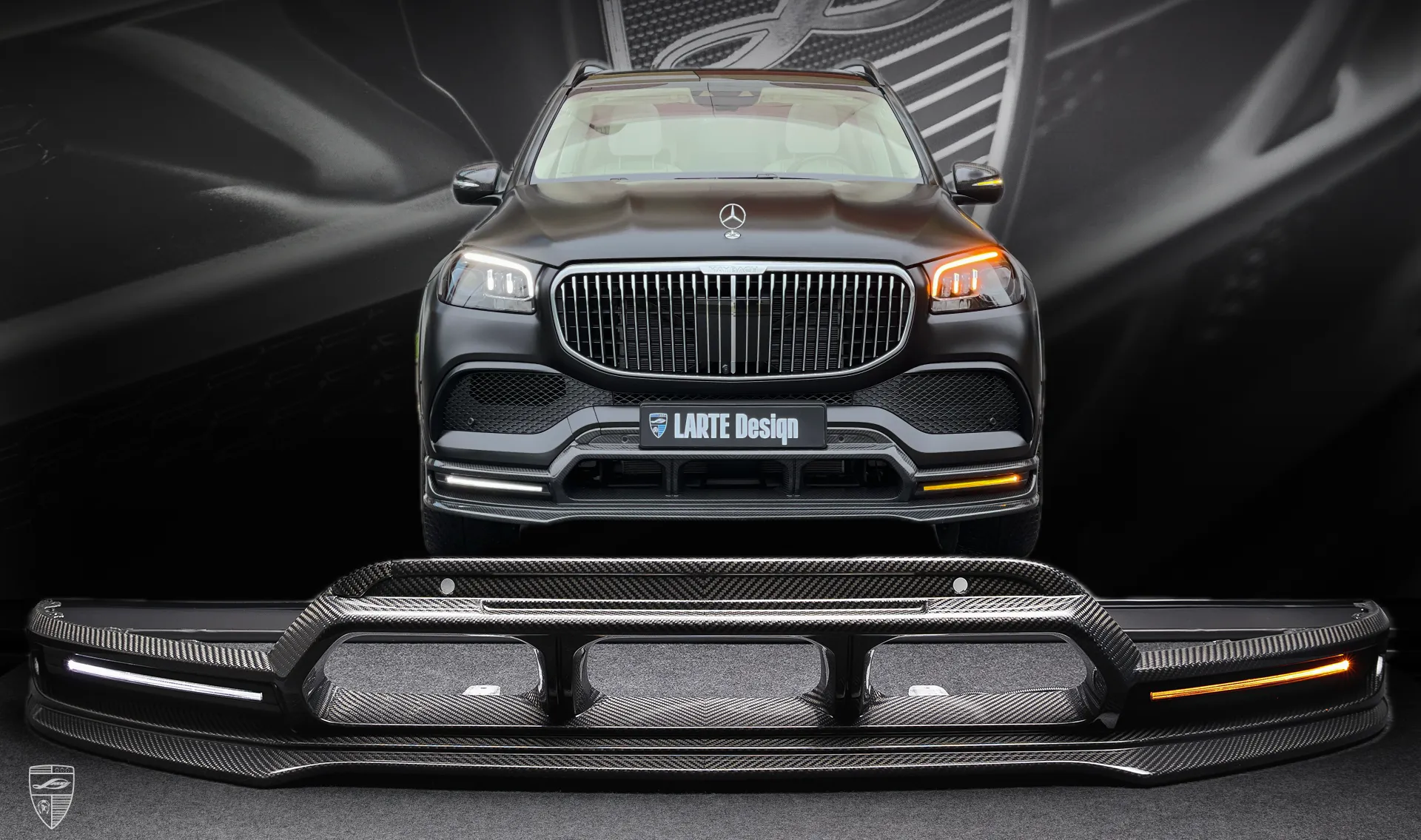 Frontstoßstangenüberzug für Ihren Mercedes Maybach GLS 600 X167 im Erscheinungspaket Frontstoßstangenüberzug für Ihren Maybach GLS 600 X167 im Erscheinungspaket von LARTE Design