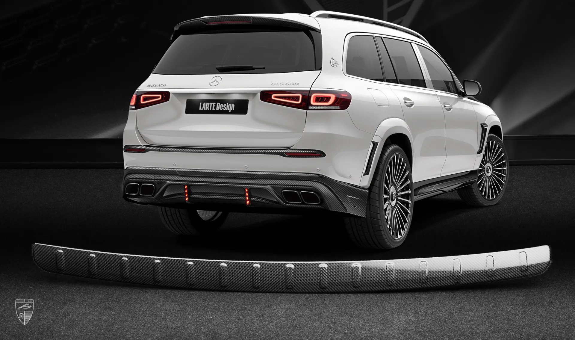 Heckstoßstangen-Überzug Upgrade für den Luxuswagen Mercedes Maybach GLS 600 X167 Heckstoßstangen-Überzug Upgrade für den Luxuswagen Maybach GLS 600 X167 von LARTE Design