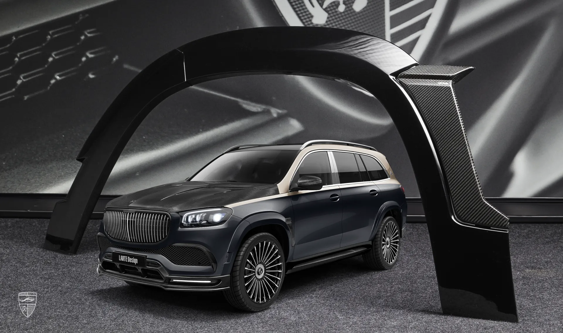 Front arch extensions upgrade for the family car Mercedes Maybach GLS 600 X167 from LARTE Design