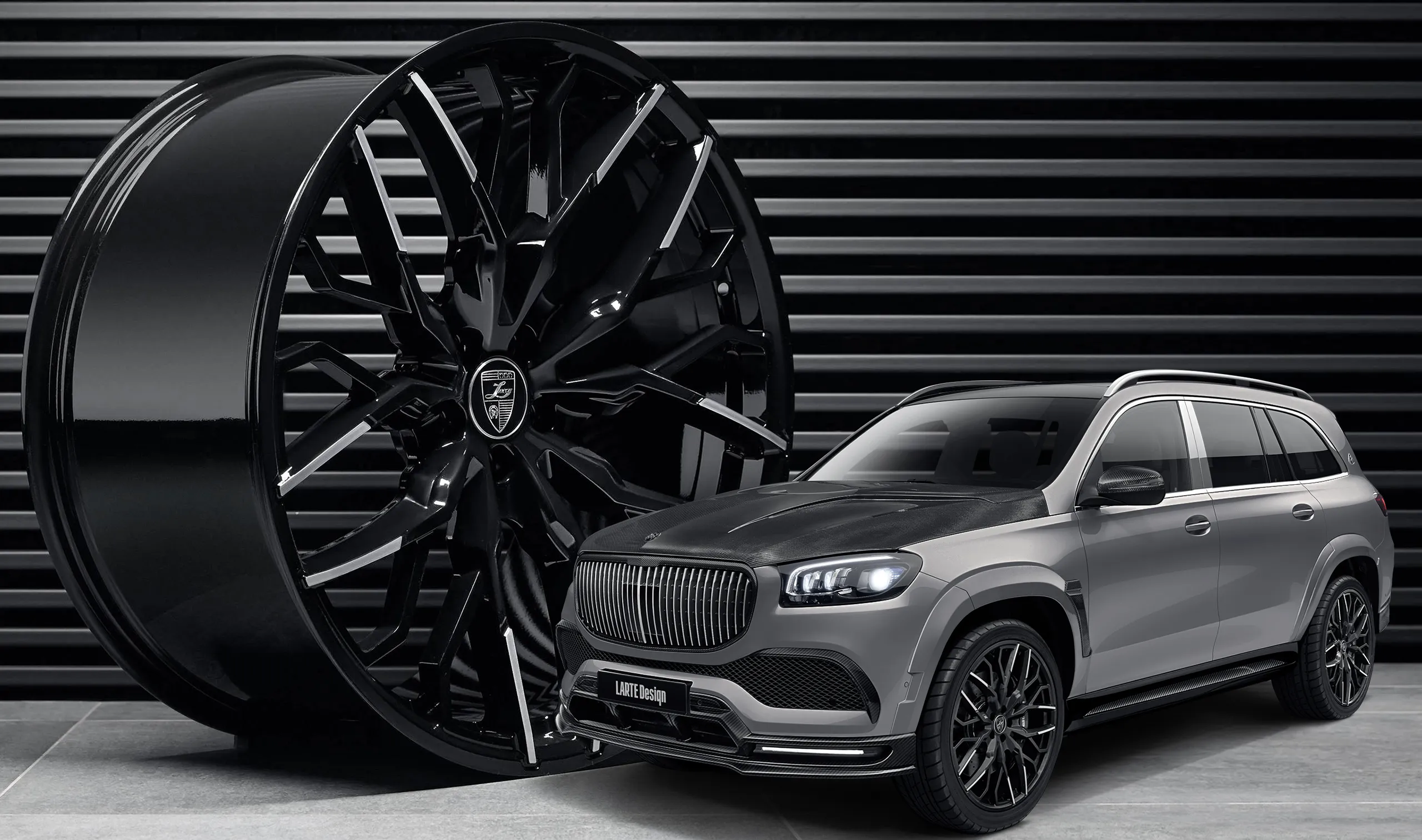 Forged rims for your Mercedes Maybach GLS 600 X167 in the appearance package by LARTE Design