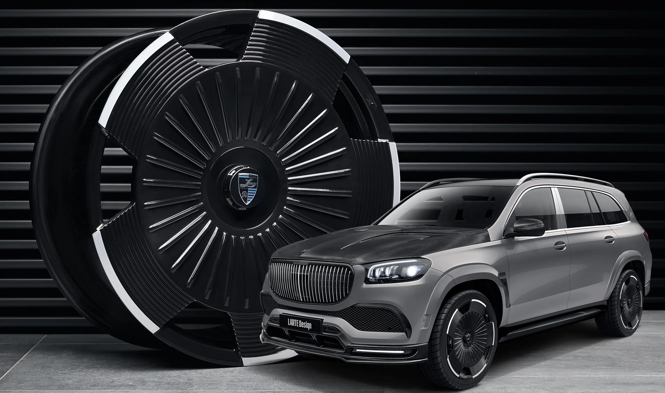 Forged rims for your Mercedes Maybach GLS 600 X167 in a conversion kit from LARTE Design