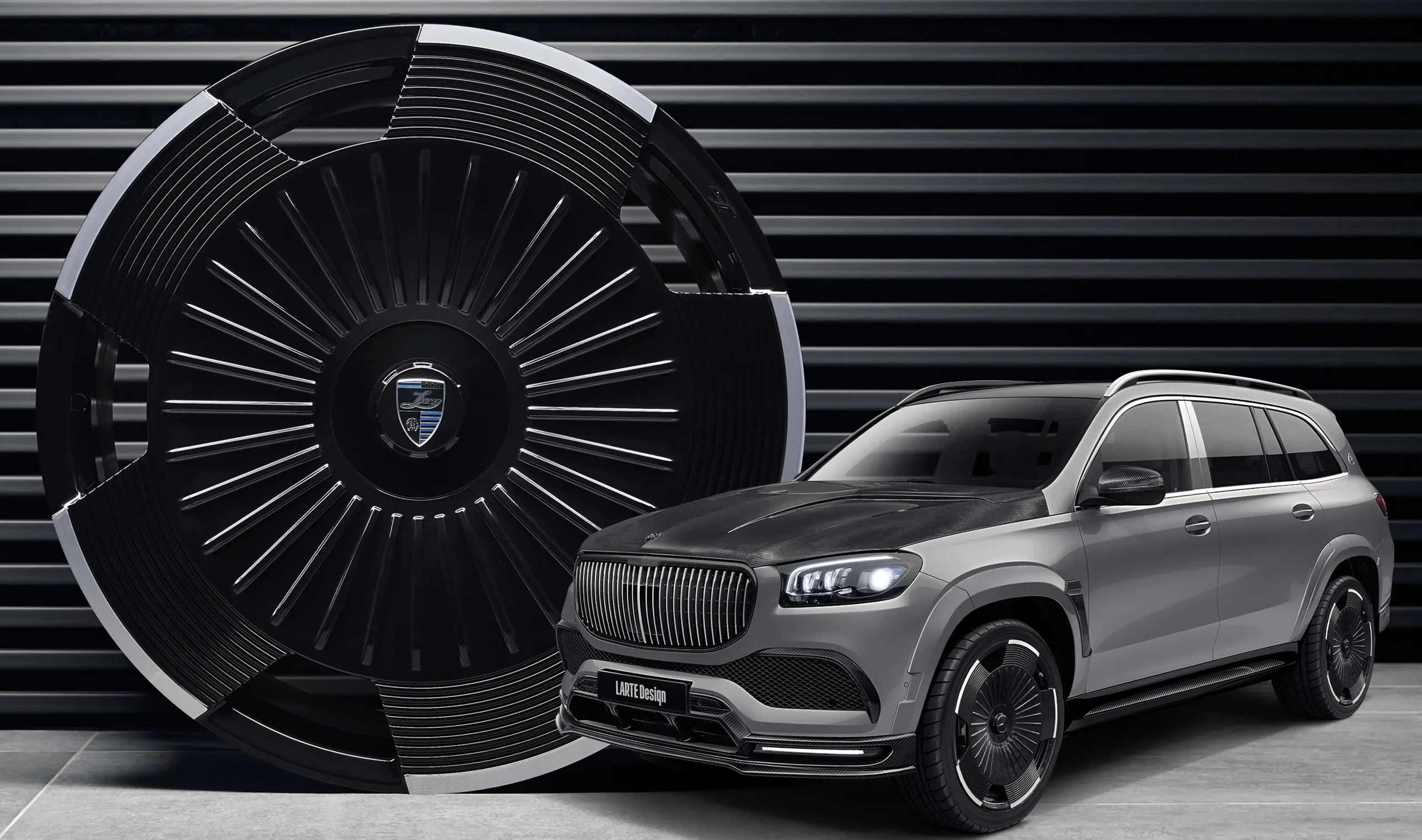 Forged wheels for your Mercedes Maybach GLS 600 X167 in a conversion kit from LARTE Design