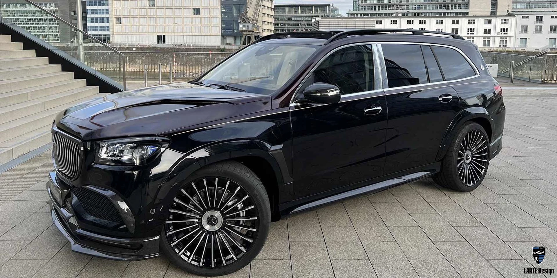 Bestellen Sie geschmiedete Räder für Mercedes-Maybach GLS 600 4MATIC Х167 M 176 Obsidian Schwarz Metallic 