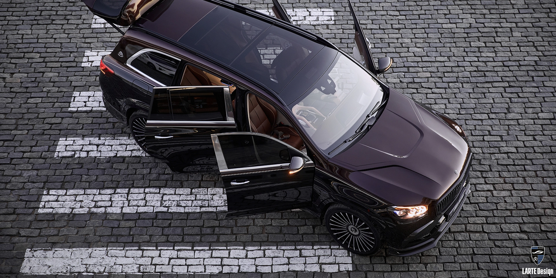 Kaufen Sie das Karosserie-Kit 2024 für den Mercedes-Maybach GLS 600 4MATIC Х167 M 176 in Rot Metallic