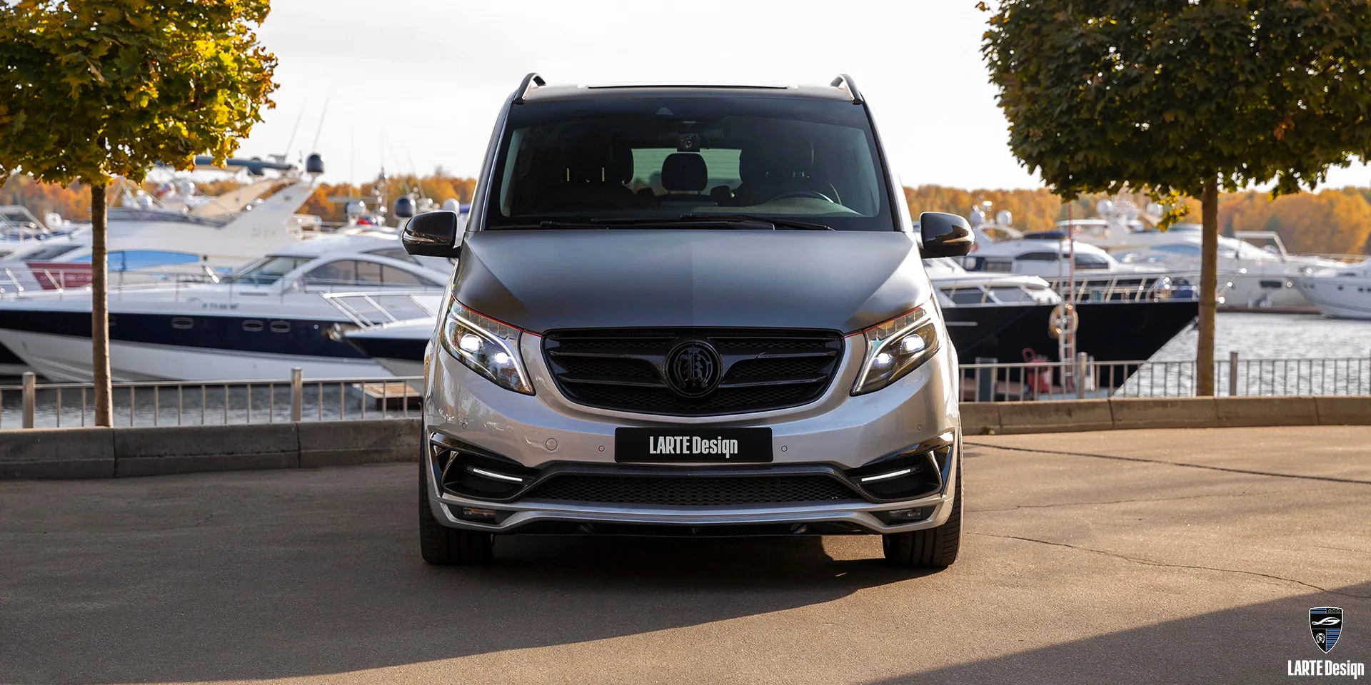 Acquire carbon fiber Front splitter for Mercedes-Benz V-class W447 Brilliant Silver Metallic V 250 d EL AVG Edition 4Matic