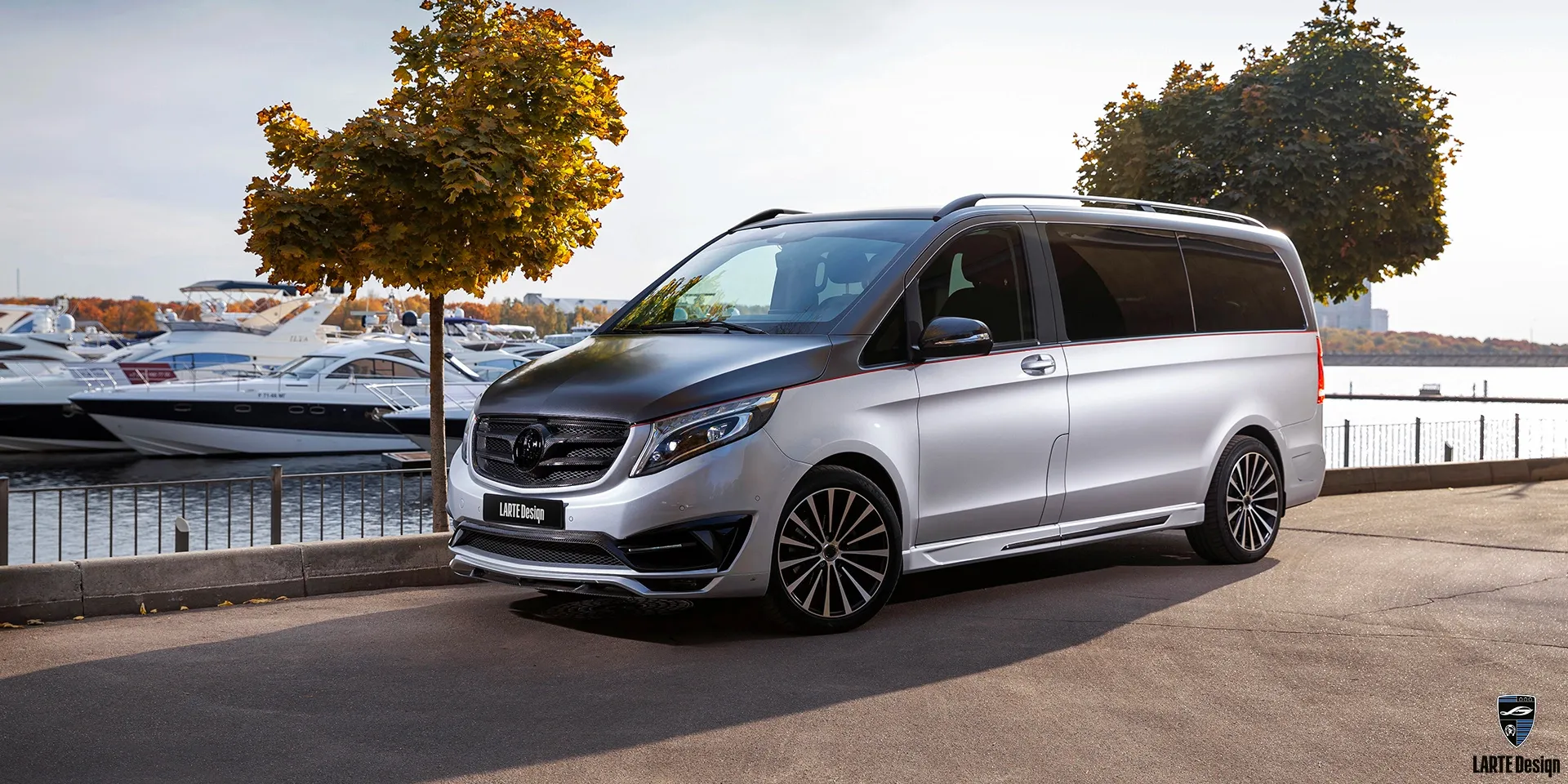 Get carbon fiber Skirts for Mercedes-Benz V-class W447 Brilliant Silver Metallic V250d L AVG Comfort 4Matic