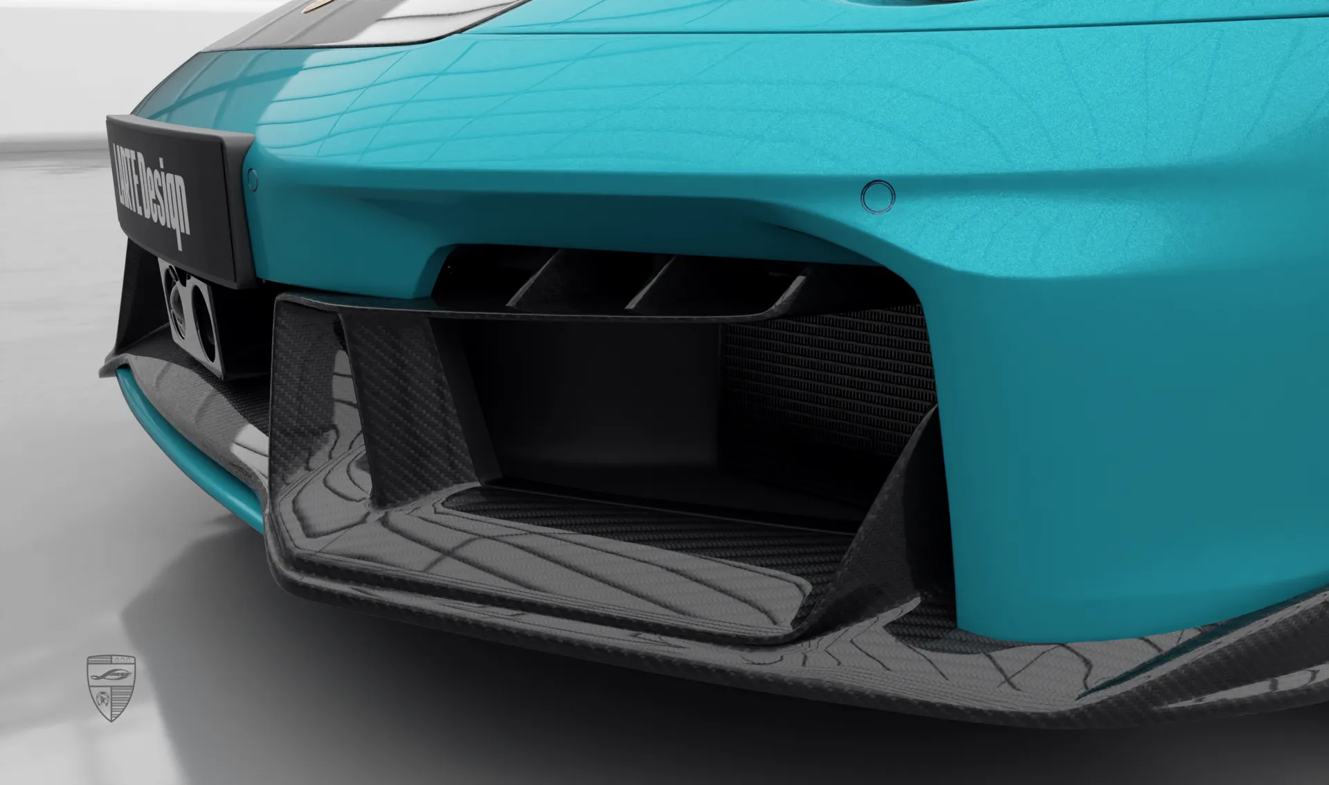 Carbon front splitter for your Porsche 911 Carrera Facelift 992.2 in a conversion kit from LARTE Design