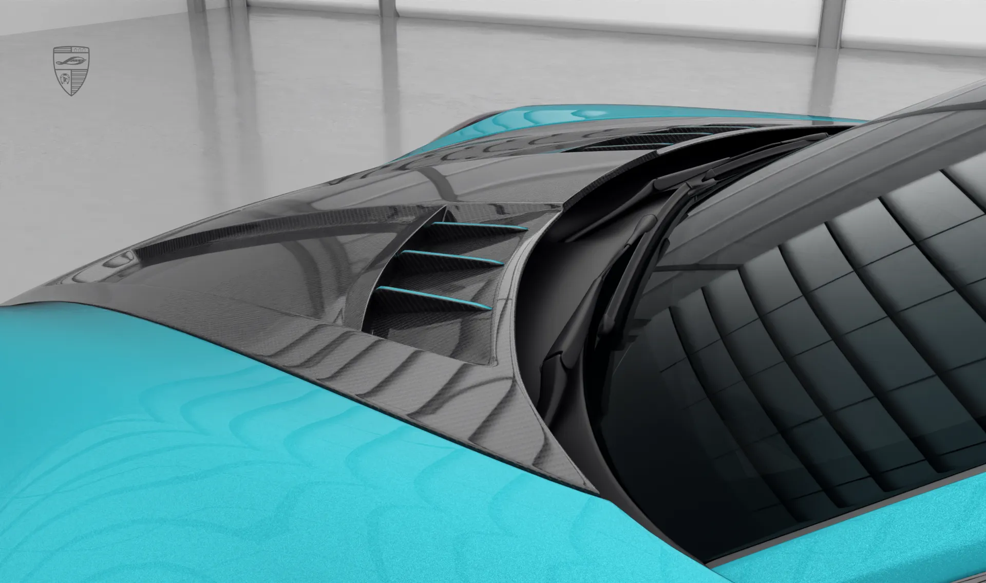Carbonfaser-Motorhaube Upgrade für das Sportwagen Porsche 911 Carrera 992.2 Facelift von LARTE Design