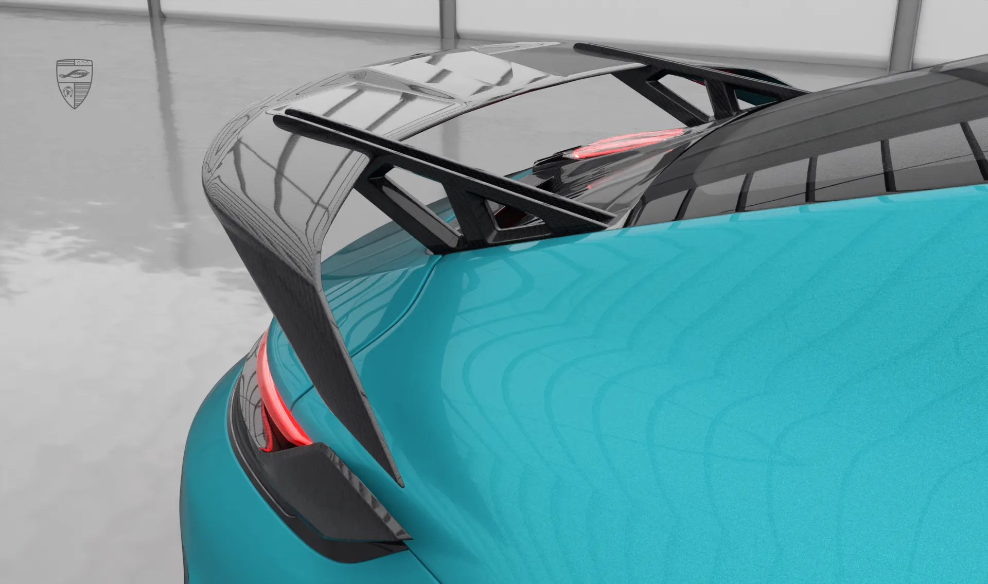 Carbon rear wing for your Porsche 911 Carrera Facelift 992.2 in a conversion kit from LARTE Design