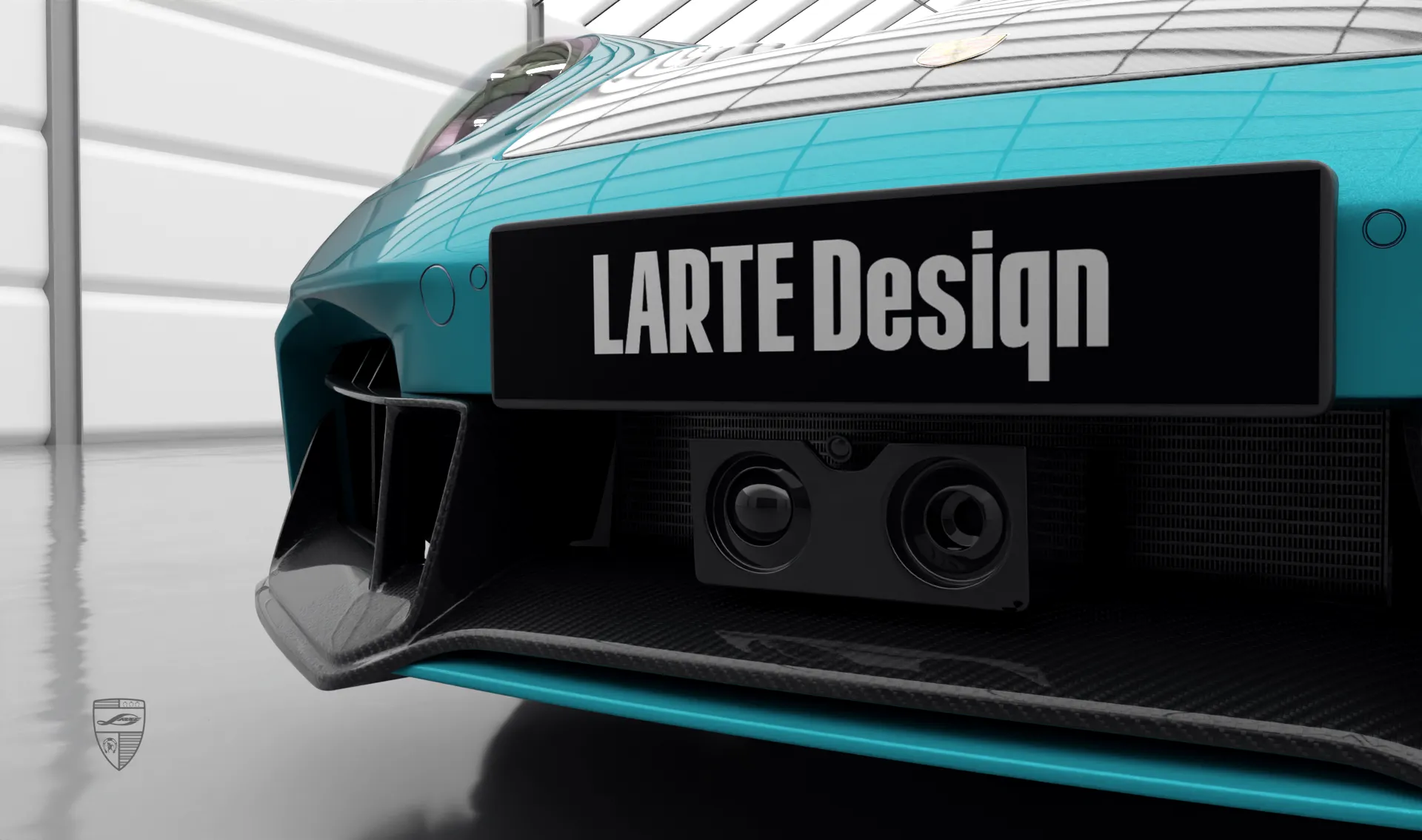 Carbonfaser-Frontsplitter für Ihren Porsche 911 Carrera 992.2 Facelift im Erscheinungspaket von LARTE Design