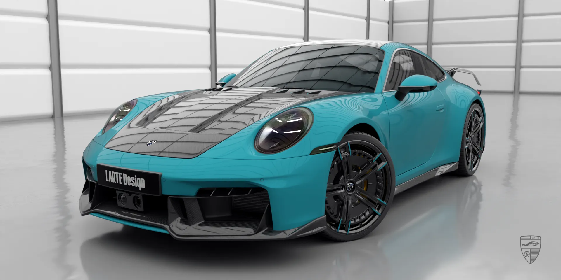Custom Porsche 911 Carrera Facelift — sporty 992 series coupe with aerodynamic styling