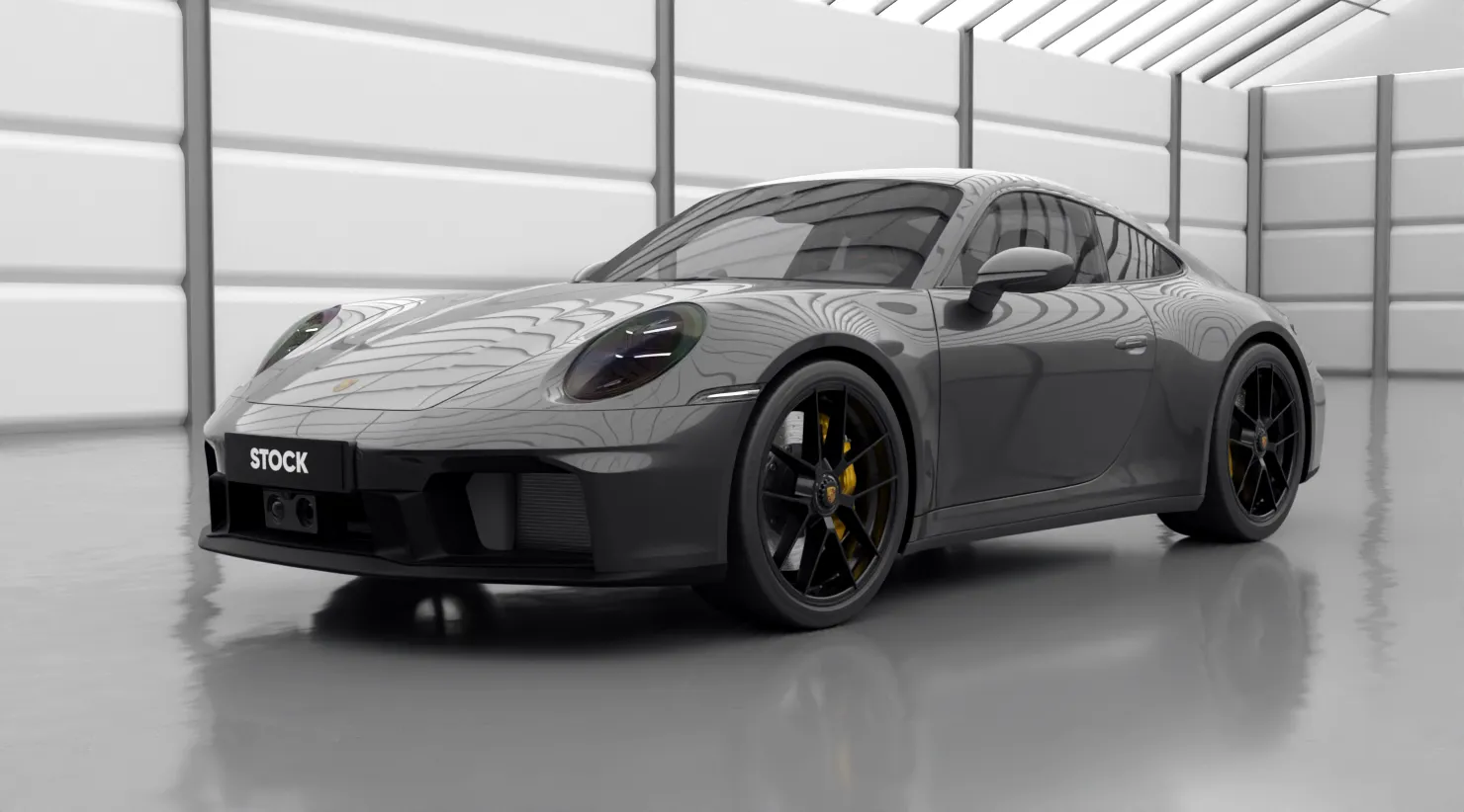 Schrägansicht von vorne auf einen Porsche 911 Carrera 992.2 Facelift mit Karosserie-Kit für ein individuelles Erscheinungsbild
