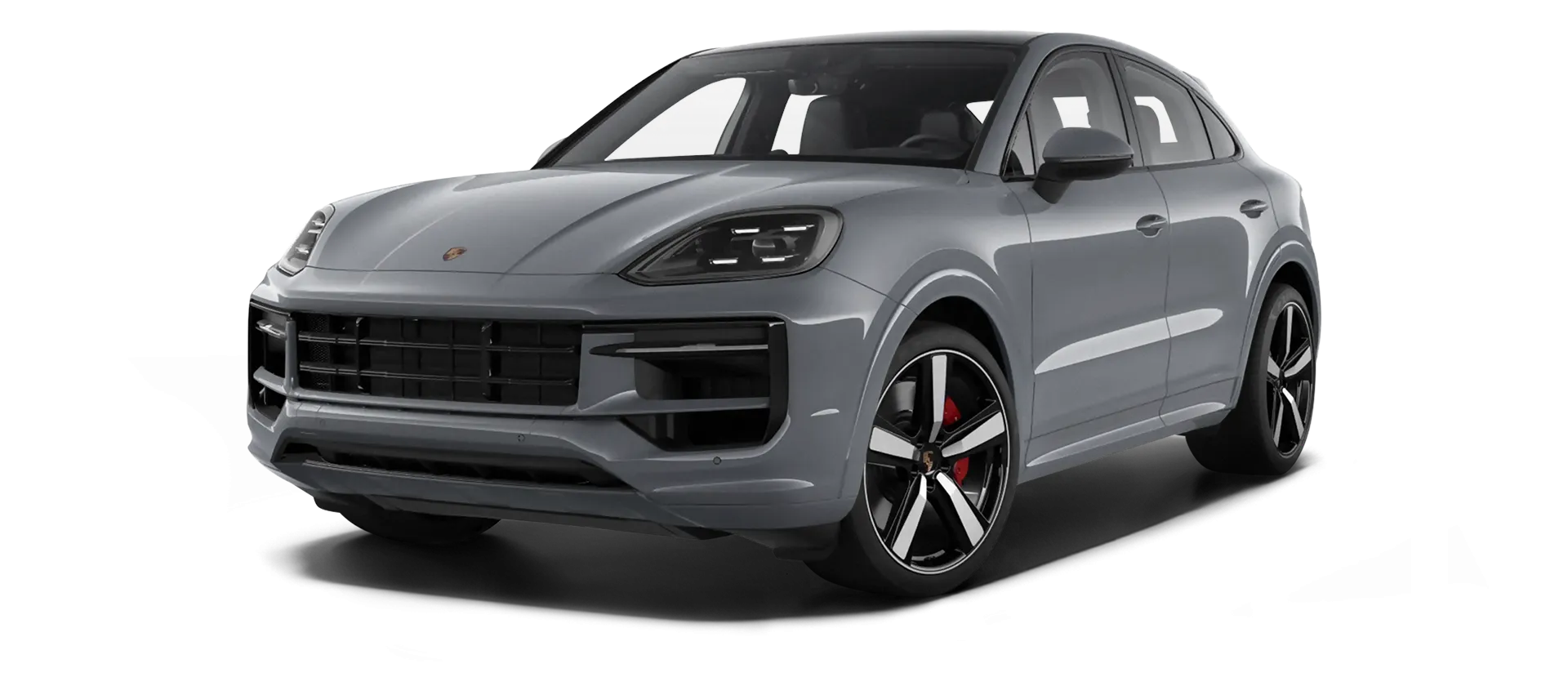 Porsche Cayenne S Coupe with painted body kit: front view shown in Crayon