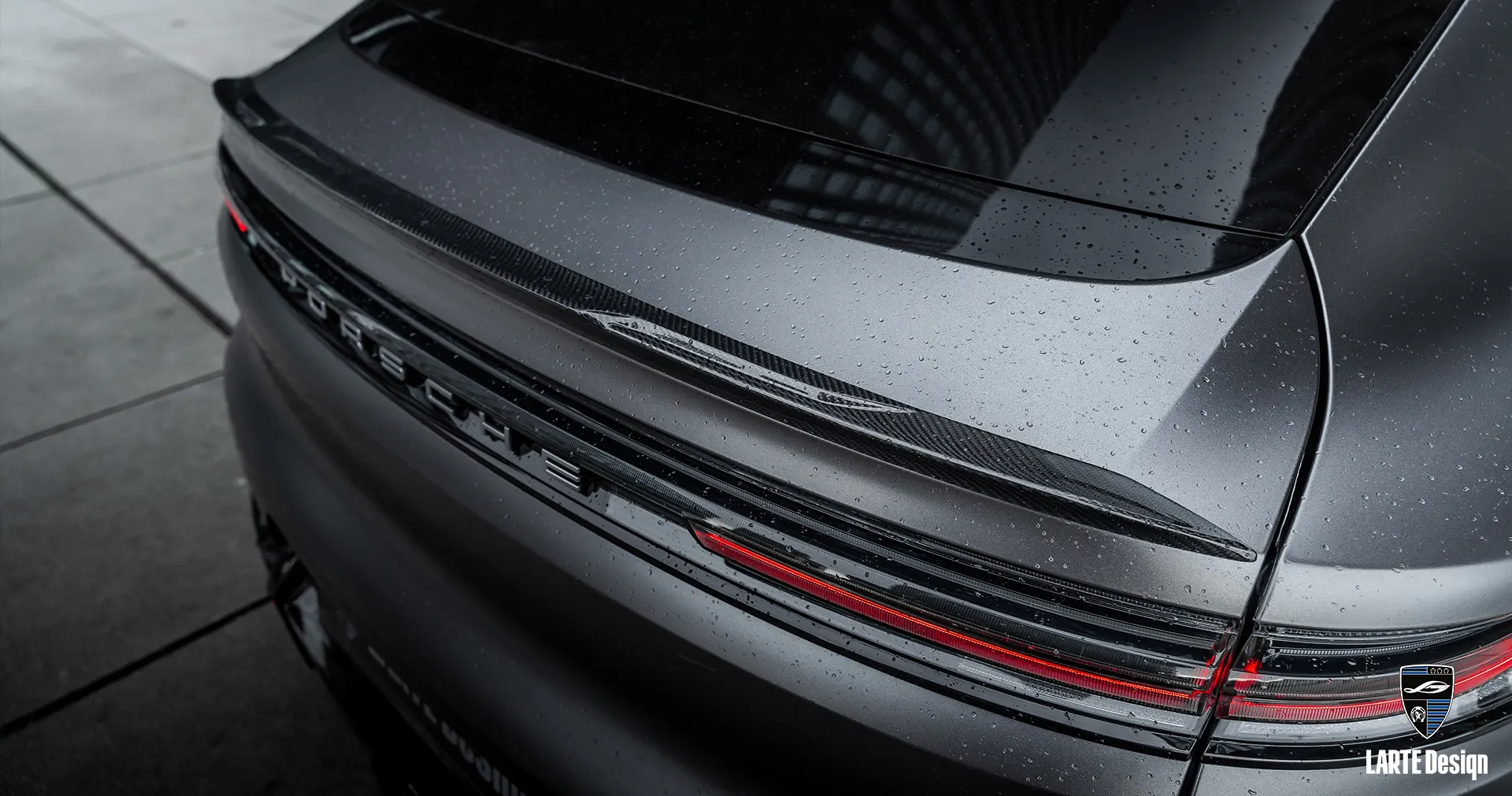 Tailgate spoiler facelift for Porsche Cayenne Coupe adds a touch of performance flair.