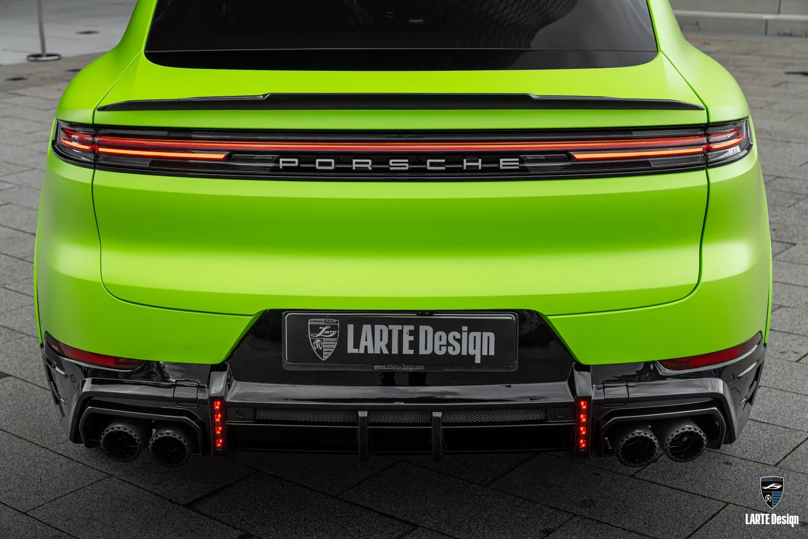 Rear diffuser kit for Porsche Cayenne, combining design and functionality.