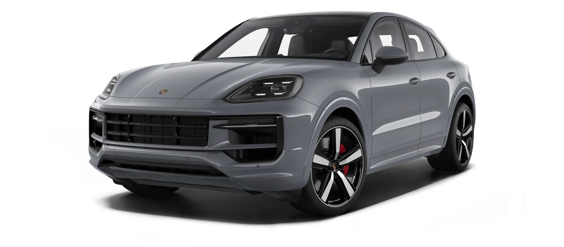 Porsche Cayenne S Coupe with carbon body kit: front view shown in Crayon