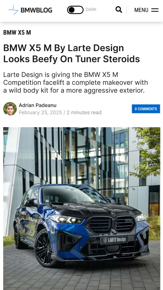 BMW Blog review of the BMW X5 M body kit by Larte Design